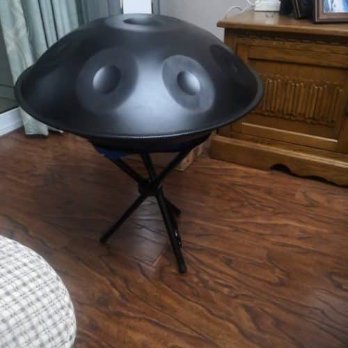 Click to view full screen Handpan Noir - 9 Notes - Ré Mineur photo review