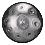 Handpan Couleur Argent – 9 notes – Ré Kurd (1)